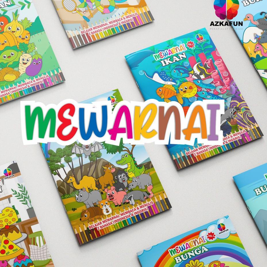 

Readystock BGKRY BUKU MEWARNAI VOL 1 Full colour - buku mewarnai anak 61 Best Product