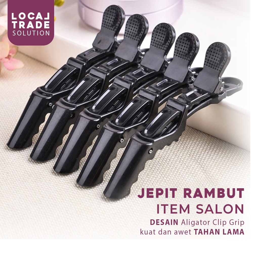 Jepitan Jepit Penjepit Rambut Salon Barbershop 6pcs Hair Alligator Clip