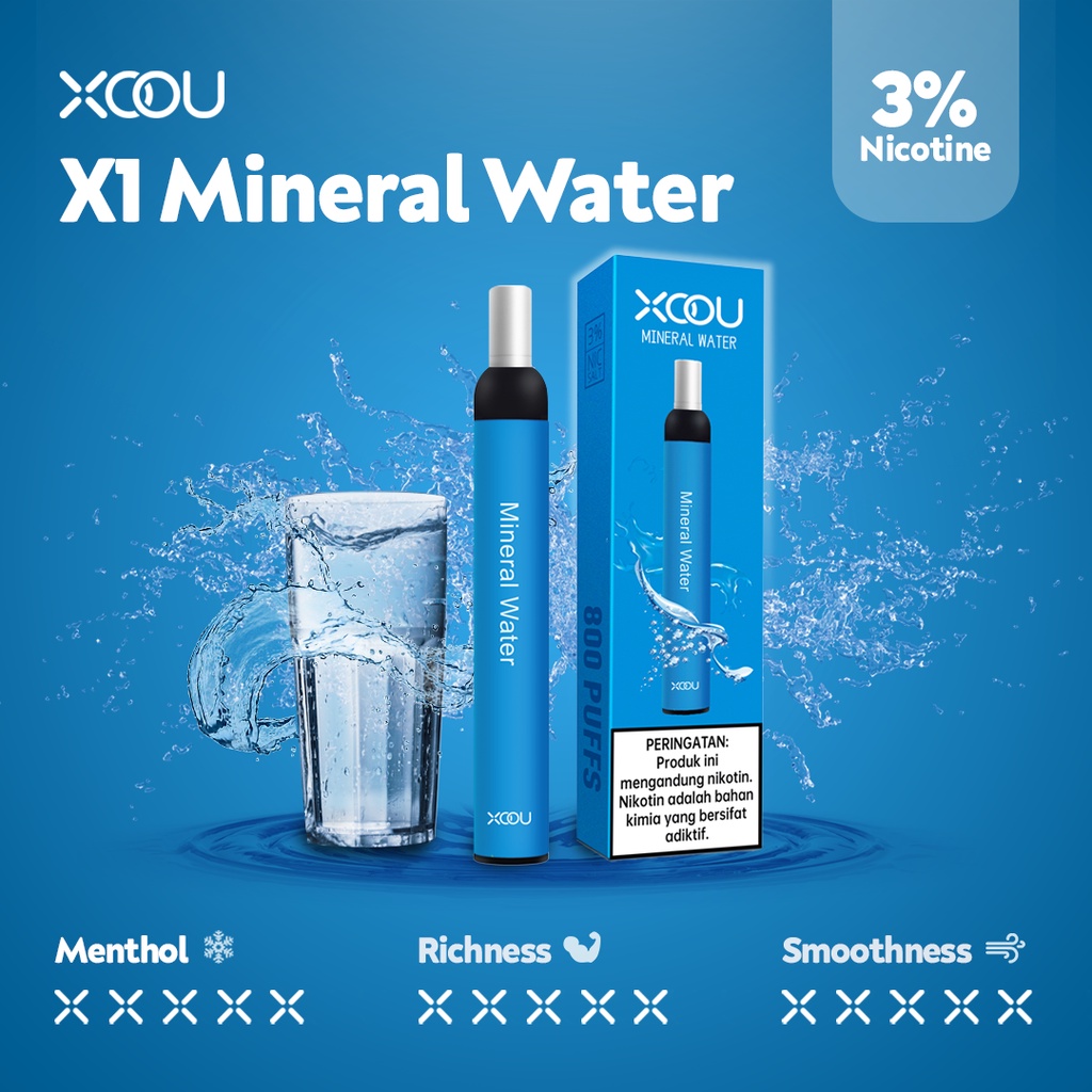 [PNCSID] [RELX COMPATIBLE] XOOU Mint Flavour Pods / Cartridge - Mineral Water