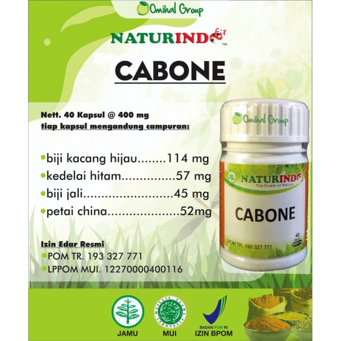 Obat Patah Tulang / Retak Penyambung Tulang - Nutrisi Tulang - Tulang Sehat & Kuat CABONE Naturindo-2