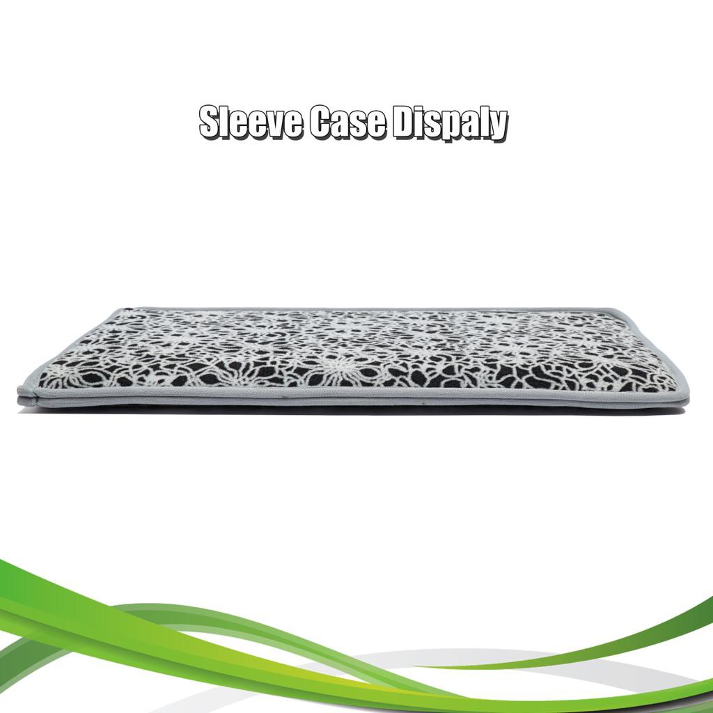 Tas Laptop 11 inch Sleeve Case For Macbook Air incase bunga Waterproof - Hitam