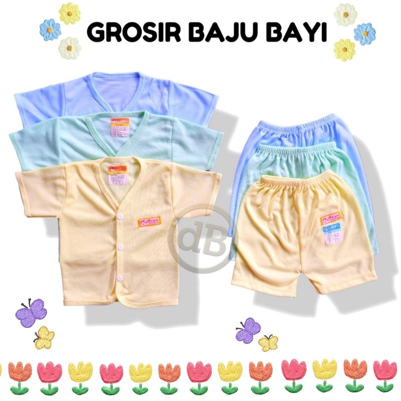 Setelan Baju Bayi Baru Lahir Bahan Katun SNI Halus Lembut Baju Bayi Newborn Baby Murah Grosir