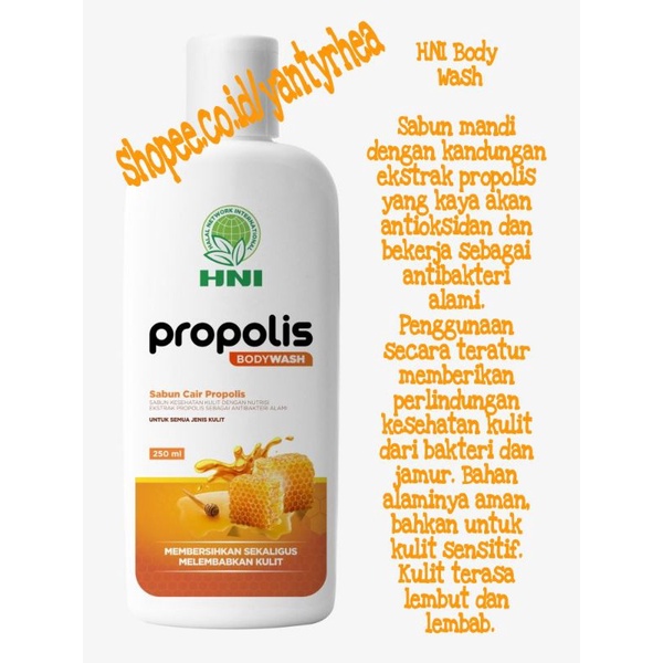 Body Wash Propolis/Sabun Cair Propolis/Sabun Mandi Propolis HNI-HPAI