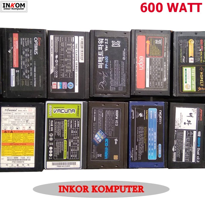 PSU Power Supply 600 Watt pure Merk Campur