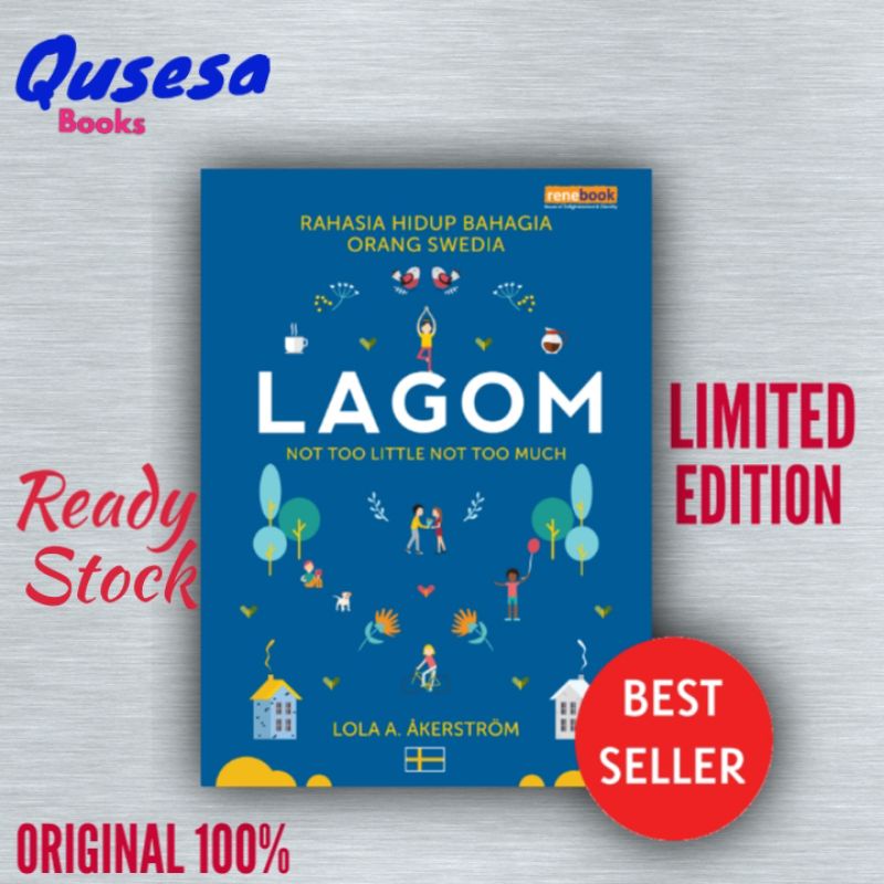 LAGOM,Rahasia hidup bahagia swedia-HC-lola A aerstom(original 100%)