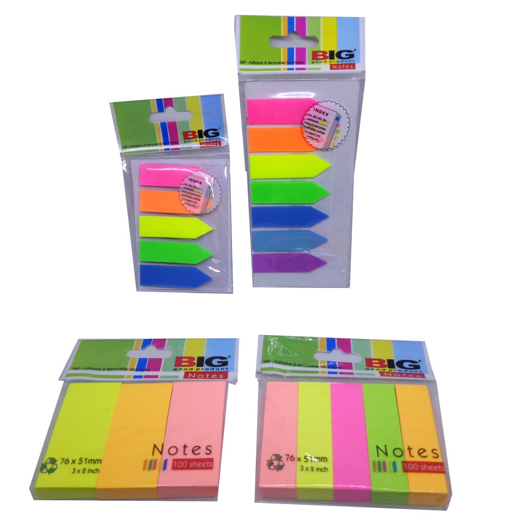 

BIG Post it // sticky note warna polos, panah, sign here