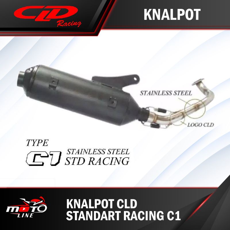 KNALPOT CLD STANDART RACING C1 MIO/MIO M3/XEON RC/MIO SPORTY/VARIO 125