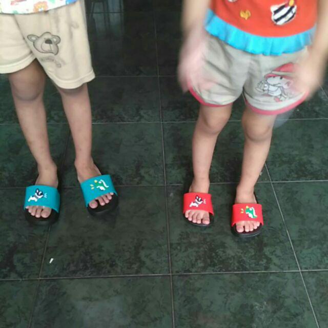 ho SANDAL  DINO Sandal  selop karet  lucu anak Sandal  anak 