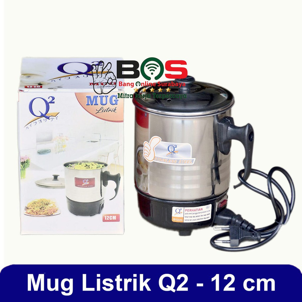 Mug Teko Elektrik Listrik Mug Listrik Q2 12 CM Q2-8012 Q2 8012