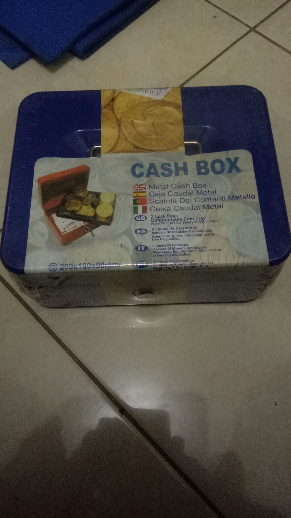 Brankas 20cm Kotak Uang Cash Box Mini Perhiasan