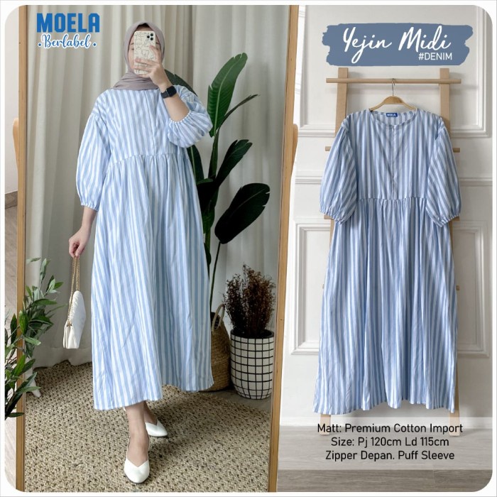 YEJIN MIDI DRESS BY MOELA