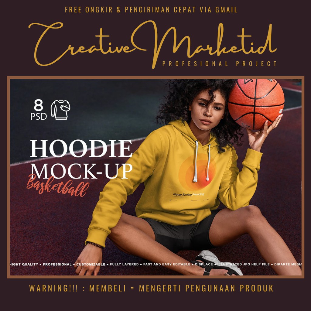 Profesional Hoodie Mock-Up Basketball Version tmpt - Creative Marketid-0