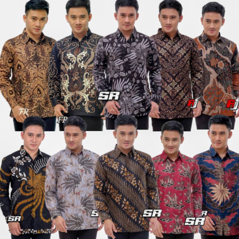 NEW ARRIVAL DISTRO BATIK PRIA BORDIR SOGAN HRB026 BATIKAF