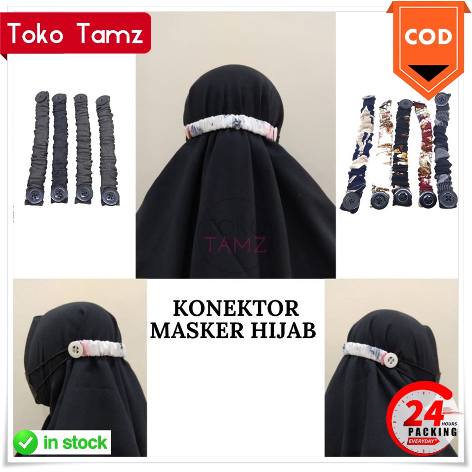 COD MAKASSAR Pengait Tali Masker Konektor Hijab Murah Fashion Wanita Hijabers Shopee Toko Tamz