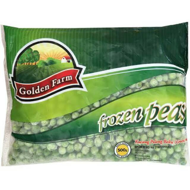 

Golden Farm Frozen Peas 500gr - Kacang Polong Beku Hijau