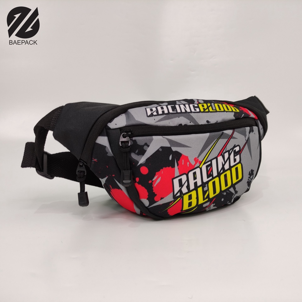 Tas Selempang Racing Black Original Baepack / Tas Selempang Cowok / Tas Selempang Pria