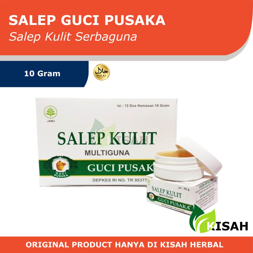 GUCI PUSAKA SALEP KULIT MULTIGUNA 10 GRAM KEMASAN SATUAN