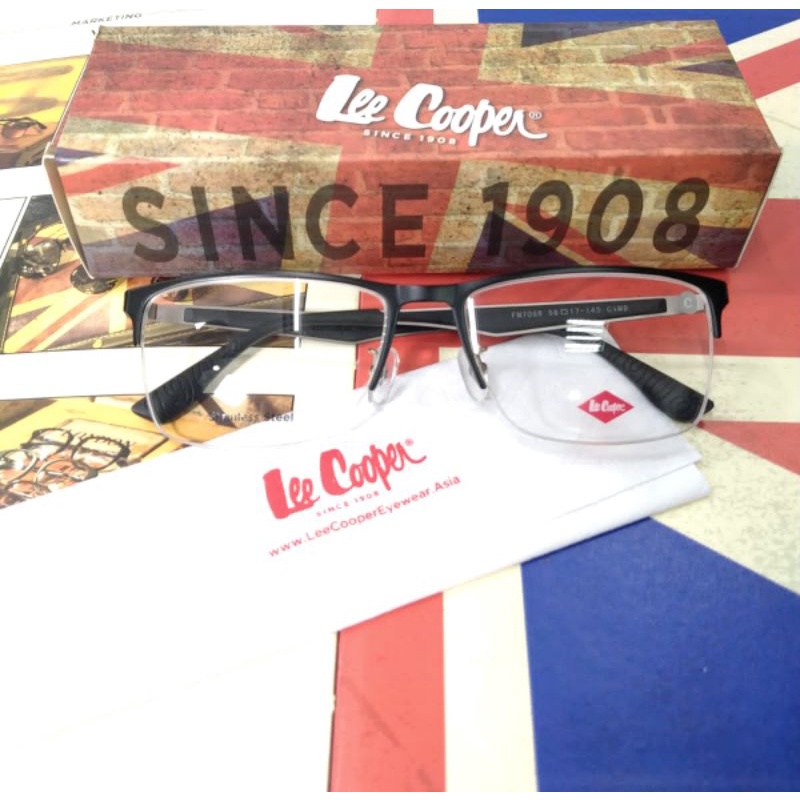 Kacamata ori Lee Cooper semi rimless gratis lensa power