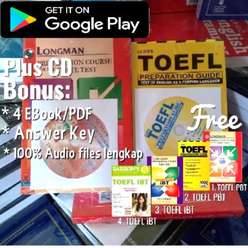 Paket Toefl Longman Dan Toefl Cliffs Plus Cd Shopee Indonesia