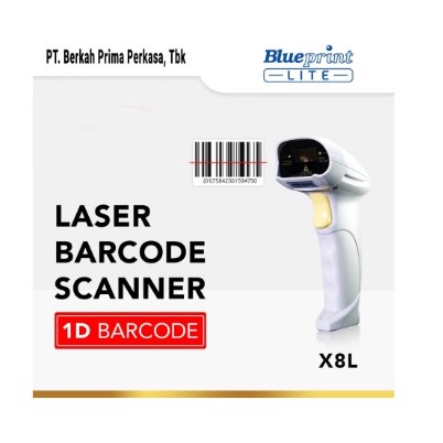 Scanner Barcode Blueprint lite Wired usb rj45 1D Laser auto scan sensing Bp-LiteX8L X8L