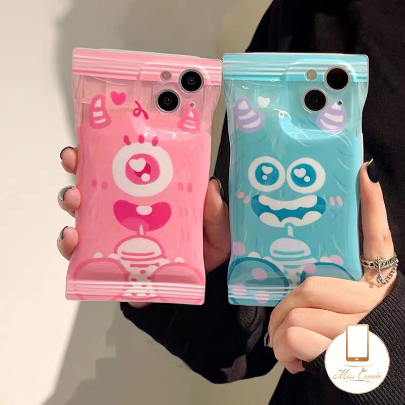 Soft Case Pelindung Motif Kartun Monster Untuk iPhone 7Plus 8Plus XR 11 14 12 13 Pro Max 6 6s 7 8 14 Plus X XS Max SE 2020