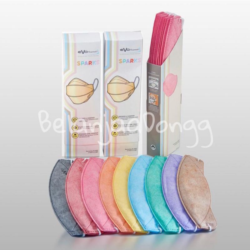 MASKER MEDIS EVO PLUSMED 4PLY SPARKS ISI 10 PCS - MASKER EVO PLUSMED EARLOOP CANTOL - MASKER EVO PLU