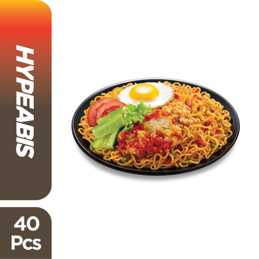 INDOMIE GORENG AYAM GEPREK HYPEABIS 85GR 1 DUS ISI 40 FRIED NOODLE