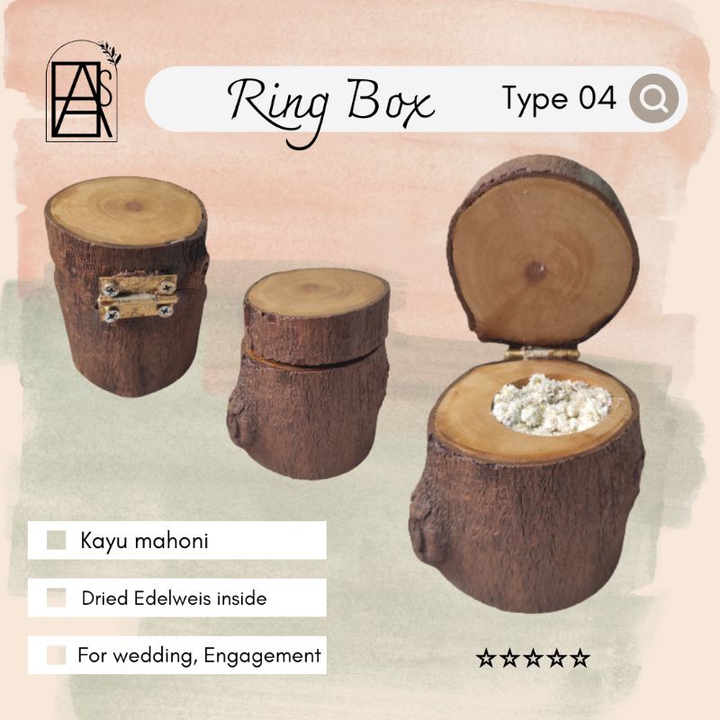 

~• RING BOX TYPE 04 •~ RING BOX KOTAK CINCIN BAHAN KAYU MAHONI BOKS PERHIASAN NIKAHAN TUNANGAN