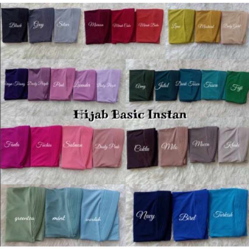 [Maheswari] Hijab Instan / Model Pinguin / Jersey HQ Premium