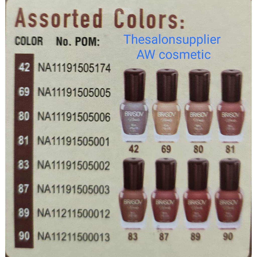 Kutex Brasov Nail Polish Nude / Red [BISA PILIH WARNA] ( PCS )