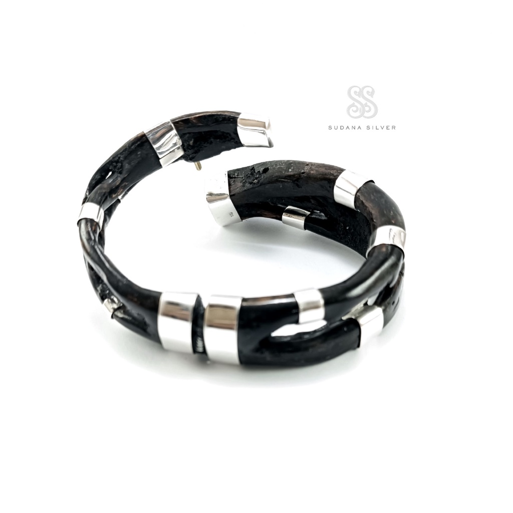 Gelang Perak Uli Silver 925 Warna Hitam Aksesoris Bali