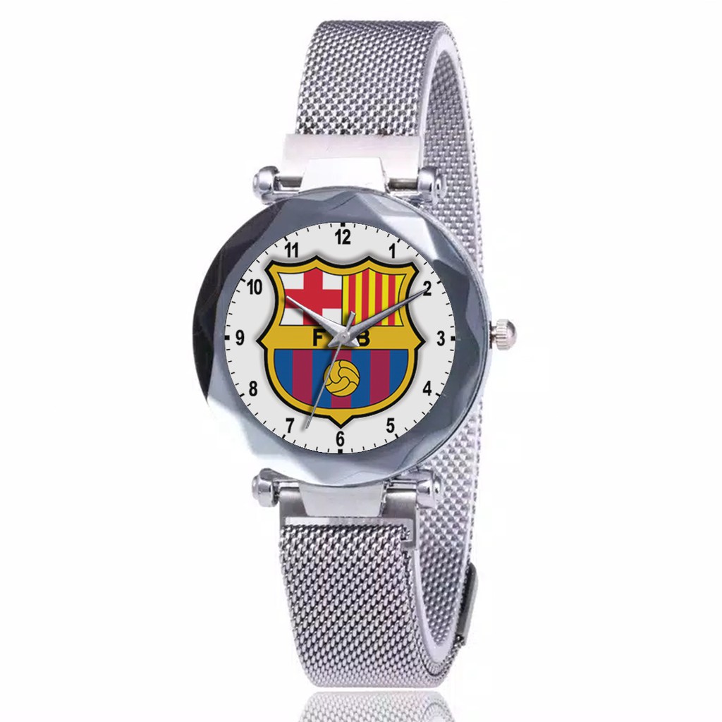 Jam Tangan Wanita Custom - FC BARCELONA 1 Free Box &amp; Batre Cadangan