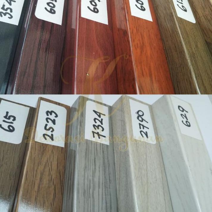 Baru LIST SIKU L PVC  SIKU TANGGA PVC | LIS M PARKIT | ENDING PVC / PLASTIK / SKIRTING LANTAI | WLL 