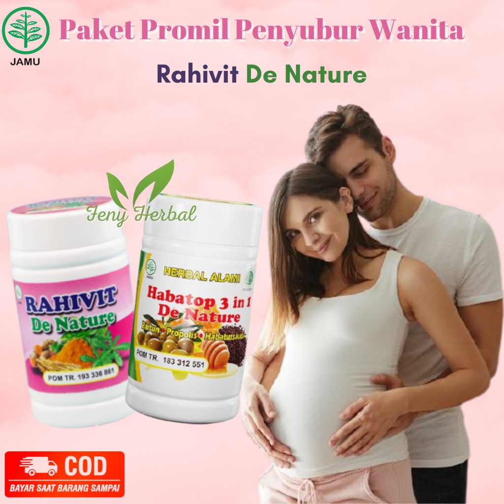 

BISA COD - OBAT PROGRAM HAMIL ANAK KEMBAR - RAHIVIT HABATOP 3 IN 1 ASLI HERBAL DE NATURE