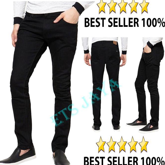 Produk Terbaru Celana Jeans Hitam Skinny / Slimfit Panjang Pria - Dc - Levis - Lois - Produk