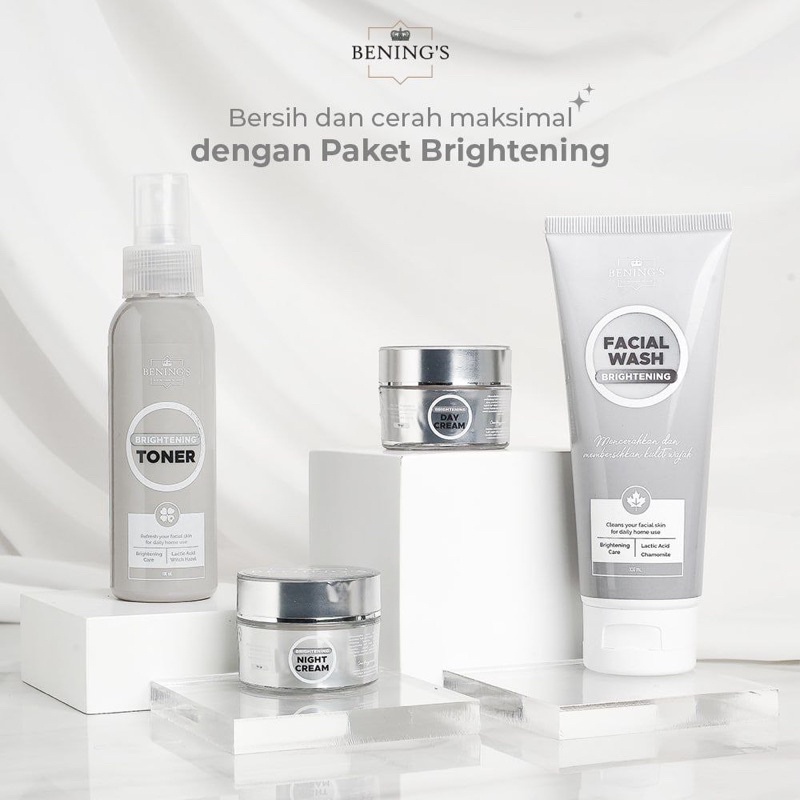 BENINGS SKINCARE DR OKY PRATAMA PAKET BRIGHTENING UNTUK MENCEGAH DAN MENGATASI KULIT KUSAM AGAR GLOWING ( BENINGS INDONESIA )-4
