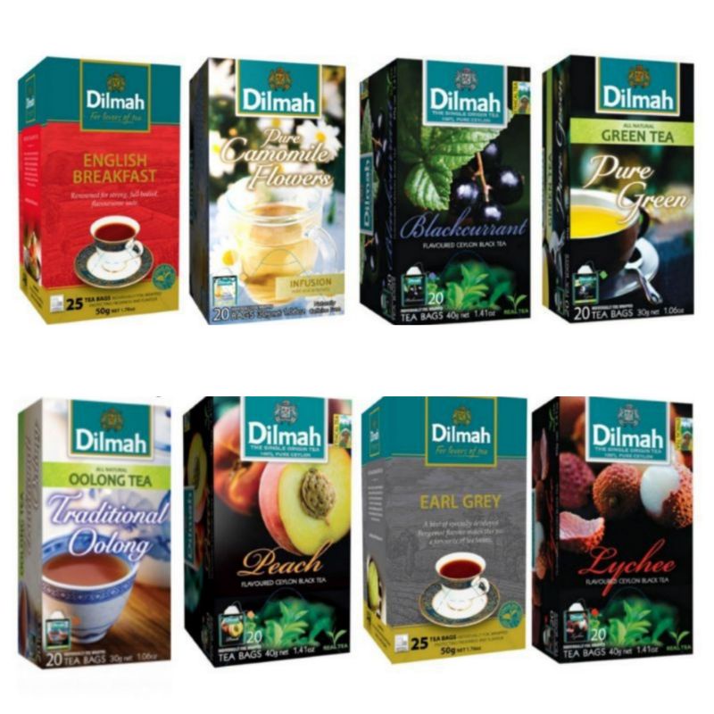 

Dilmah Tea ENVELOPE: Earl Grey, Green Tea, Peach, Strawberry, etc. - Teh Premium Beraroma Istimewah