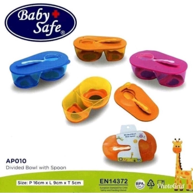 Baby safe divided bowl mangkok bubur bayi babysafe ap 010