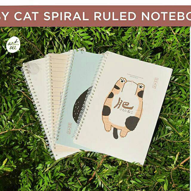 

Chubby Cat Spiral Ruled Notebook B5