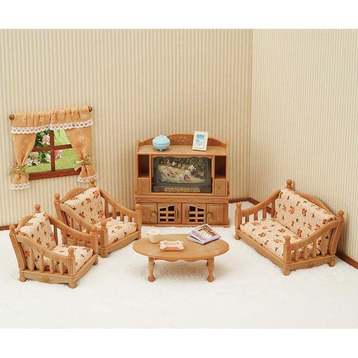 sylvanian living room set