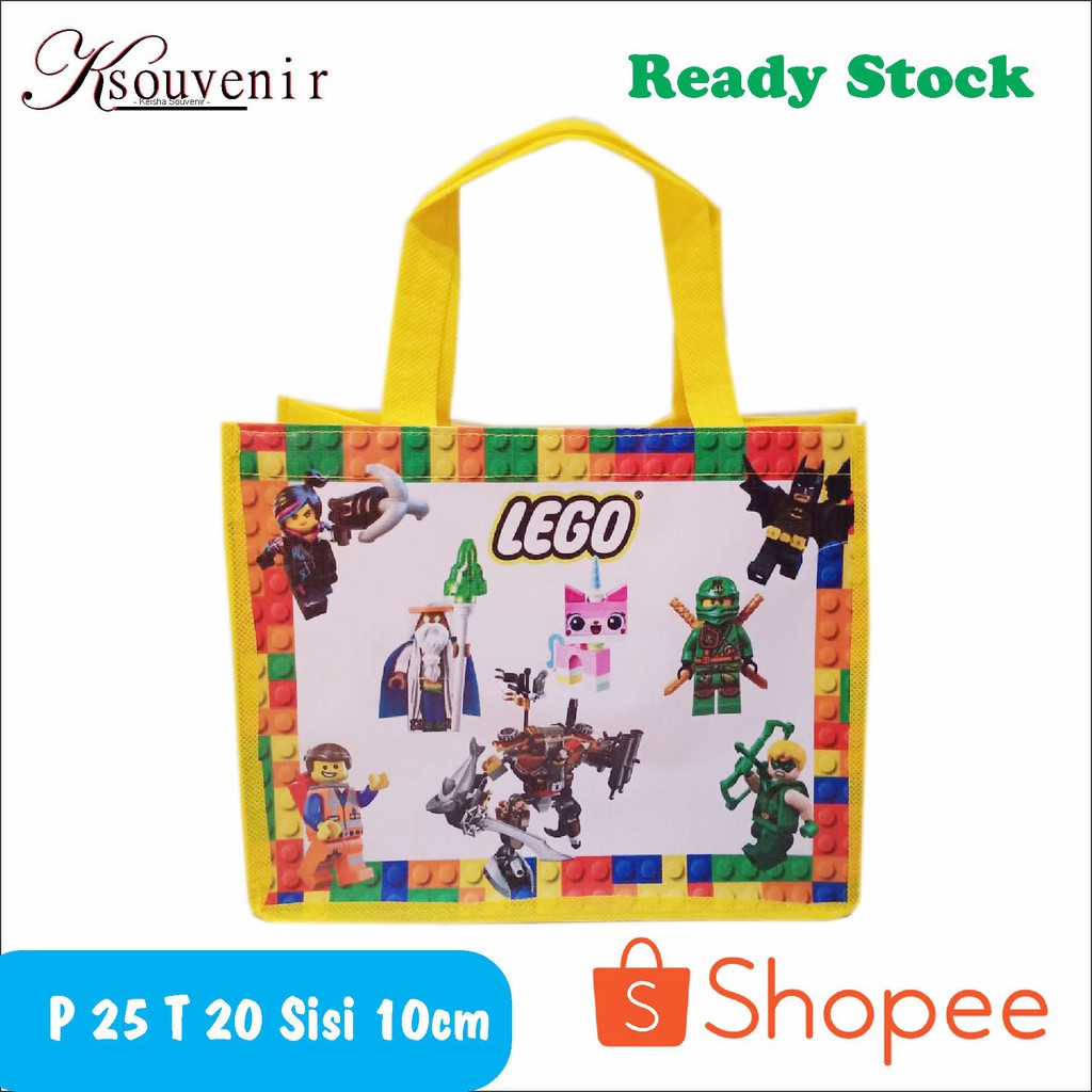 

goodie bag tas souvenir tas ultah lego