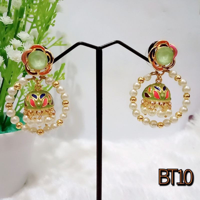 Anting Fashion / Anting India Warna Hijau