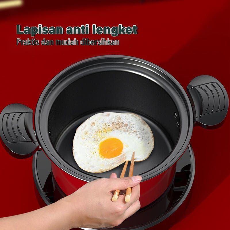 PANCI PRESTO LAPISAN TEFLON TOTIPOTENT POT 3, 5 LITER/PANCI SERBAGUNA / PANCI TEfLON