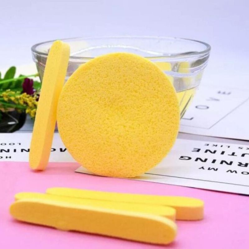 (3pcs, 12pcs)Sponge facial stick/Sponge Masker/ Facial sponge/ Sponge kentang/ Sponge pembersih Wajah