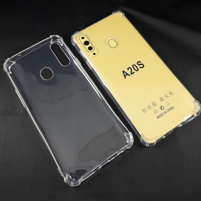 Softcase HP Anticrack Cesing Casing Kondom HP SAMSUNG A20S Silikon Bening Lentur