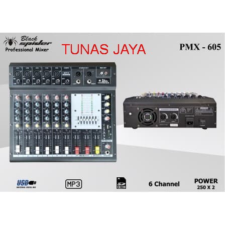 POWER MIXER BLACK SPIDER PMX-605