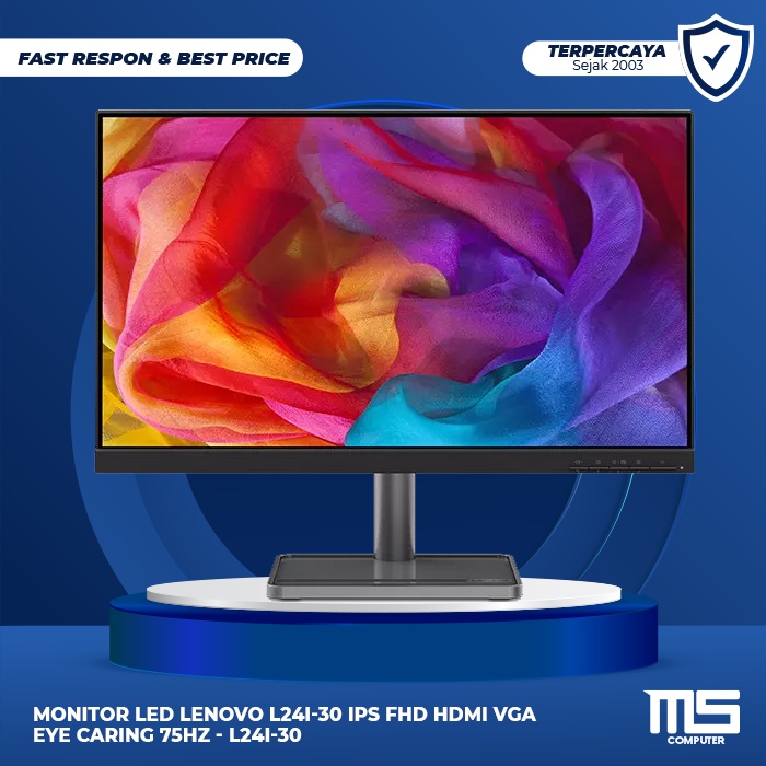 Monitor LED LENOVO L24I-30 IPS FHD HDMI VGA Eye Caring 75Hz - L24I-30