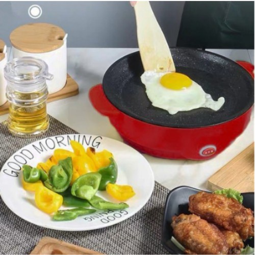 Panci Elektrik Korean Pan Fried 22 CM Panci Listrik Panci Elektrik BBQ Multifungsi / Panci Travel 8322