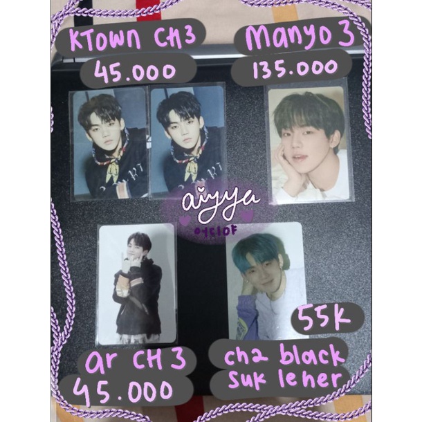 Photocard Hyunsuk Treasure MANYO Chapter 2 chapter 3
