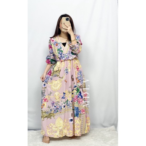 MDLV ~ 94430 ACHILLA WRAB MAXI // GAMIS IMPORT // FASHION MUSLIM // FASHION IMPORT WANITA